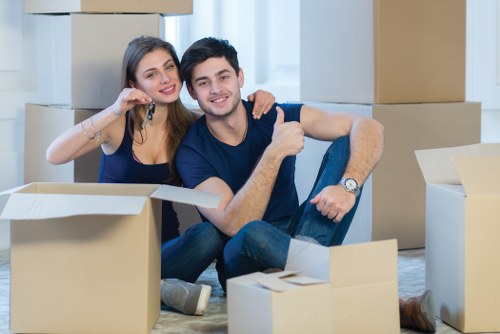 Professional team collecting unwanted furniture from a Brentford home