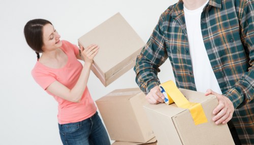 Local team collecting sofas and wardrobes from a Brentford property