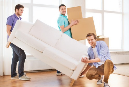Local Brentford man and van handling moving boxes and items