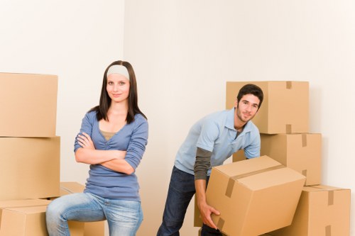 Organising boxes for a Brentford house move