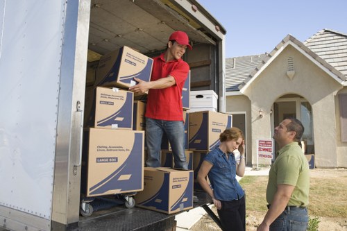Local moving van handling flats and offices in Brentford
