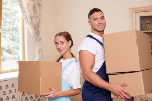 Small flat move example in Brentford near busy streets