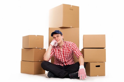 Professional movers planning a relocation in Brentford